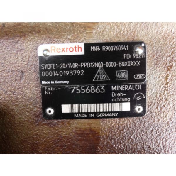 Rexroth Bosch hydraulic pump  SYDFE1-20/140R-PPB12N00-0000-B0X0XXX / R900760941 #2 image