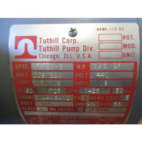 TUTHILL CORP PUMP MOTOR 2M4-48412 #2 image