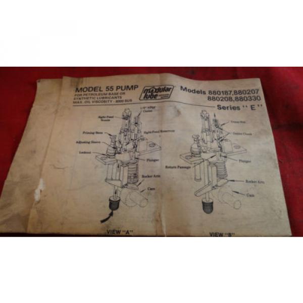 MODULAR TUBE, MODEL 55 PUMP, 880187, SERIES E #5 image