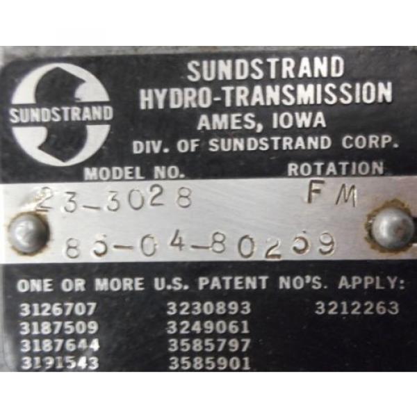 SAUER SUNDSTRAND HYDROLIC MOTOR, 23-3028, 5000 PSI RELIEF, 21 SPLINE SHAFT #2 image