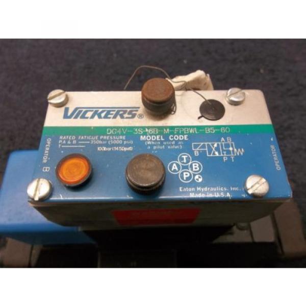 VICKERS HYDRAULIC CONTROL DIRECTIONAL PILOT VALVE F3-DG5S-8-2B-M-FPBWL-B5-30 NEW #2 image