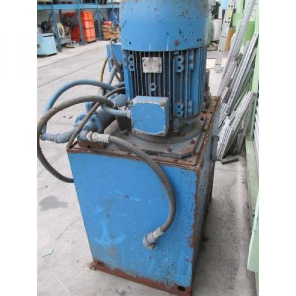 30 HP INDUSTRIAL HYDRAULIC POWER PUMP UNIT w/ 80 GALLON TANK #5 image