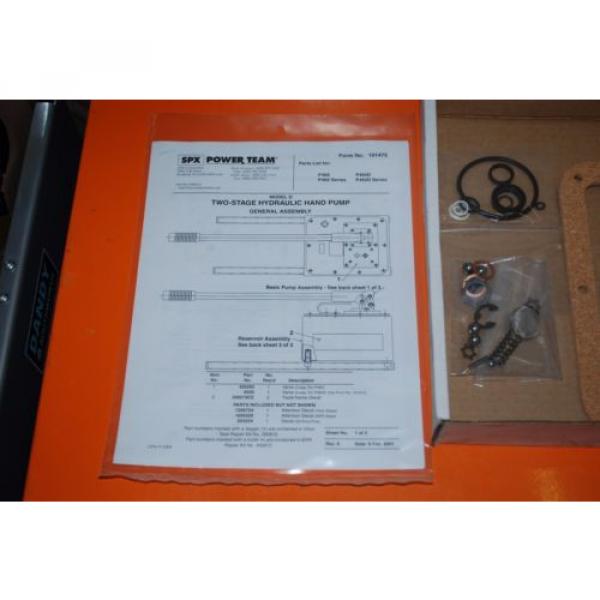 SPX POWER TEAM P-460 HYDRAULIC HAND PUMP SEAL KIT | REPAIR KIT 300811 NEW #3 image