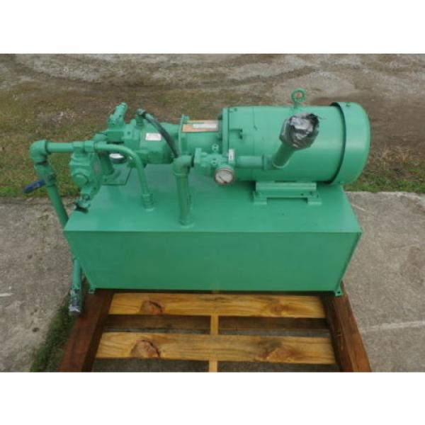 Vickers 35 Gallon Hydraulic Power Unit, W/ 10 Hp Baldor Motor #2 image