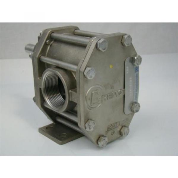 OBERDORFER SS CHEMSTEEL GEAR PUMP   .62&#034; SHAFT S93516CZ #4 image