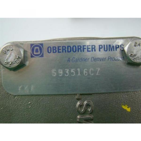 OBERDORFER SS CHEMSTEEL GEAR PUMP   .62&#034; SHAFT S93516CZ #5 image