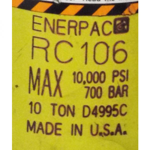 1 USED ENERPAC P18 w/ENERPAC RC-106 HYDRAULIC HAND PUMP ***MAKE OFFER*** #2 image