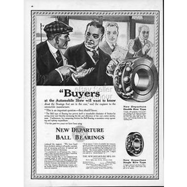 1916 New Departure Bearings Bristol CT Train Car Automobile Show Vintage Ad #1 image