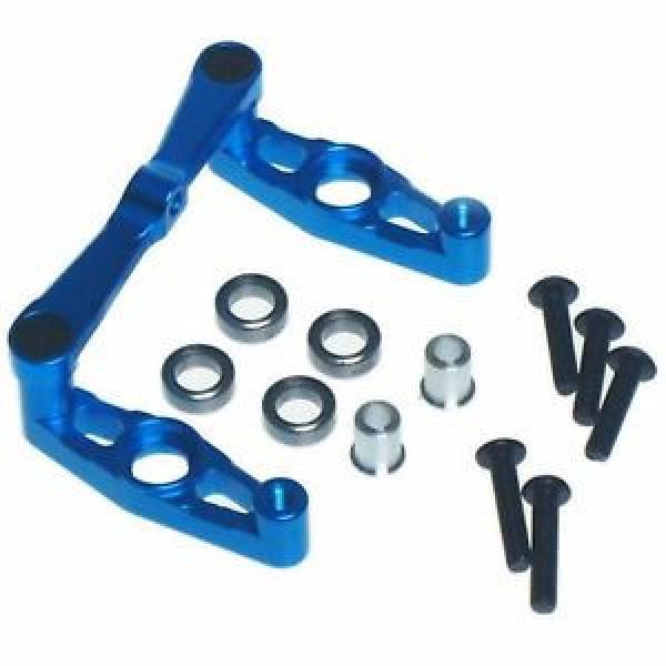 RC Car TT-02 Upgrade Hop Up Alloy STEERING with Bearing Set Tamiya Chassis BLUE #1 image