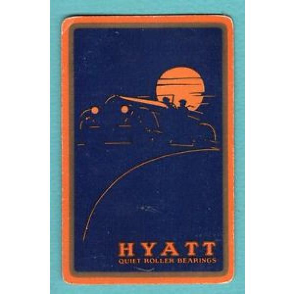 Single Swap Playing Card CONVERTABLE CAR NIGHT HYATT ROLLER BEARINGS AD ART DECO #1 image