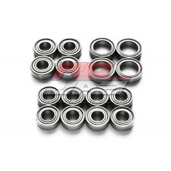 Jazrider Metal Sealed Ball Bearing (16pcs)Set For Tamiya TT02/TT02D 1/10 RC Car #1 image