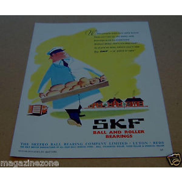 SKEFKO Ball Bearing Company SKF original magazine advert from/dated  April 1959 #1 image