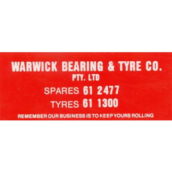 Original Sticker: &#034;Warwick Bearing &amp; Tyre Co.&#034; #1 image