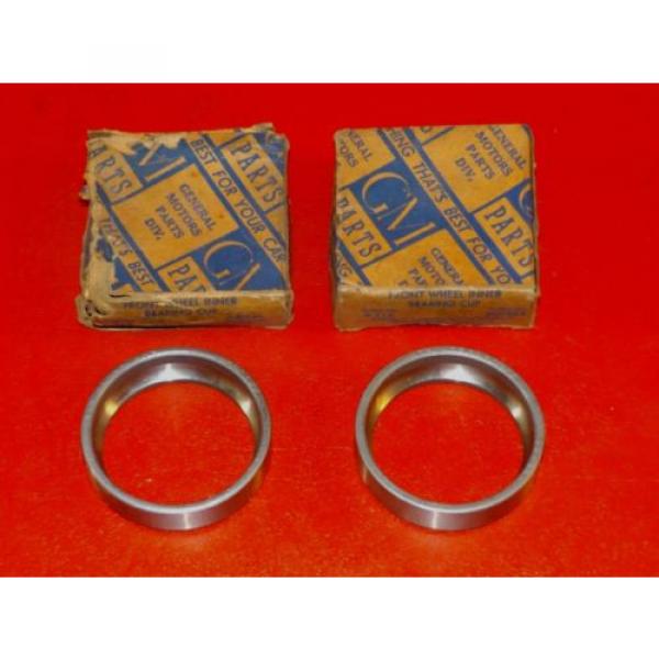 NOS 1933-1936 Chevrolet Standard Car PAIR front wheel inner bearing cups 909622 #1 image