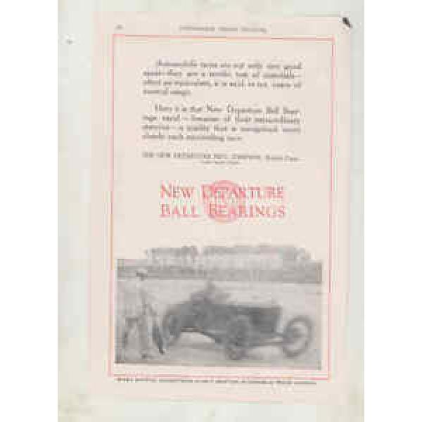 1920 ? Dirt Track Race Car New Departure Ball Bearings Ad wt8696 #1 image