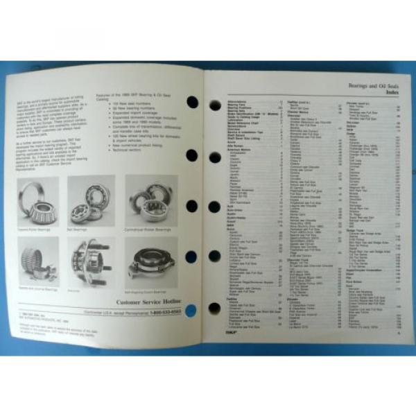 1989 SKF Pass Car &amp; Light Truck Bearing &amp; Oils Seal Catalog No. A500-210 #2 image