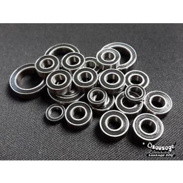 (Black)Rubber Sealed Ball Bearing Set KYOSHO 1:10 TF-6 TOURING CAR 16pcs SDA #1 image