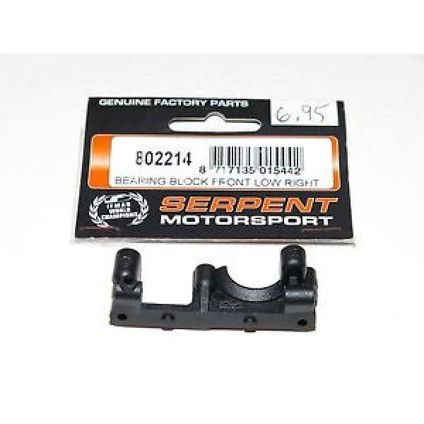 S977-1127 serpent 710 1/10 on-road car (#802214) Bearing Block Front Low Right ) #1 image