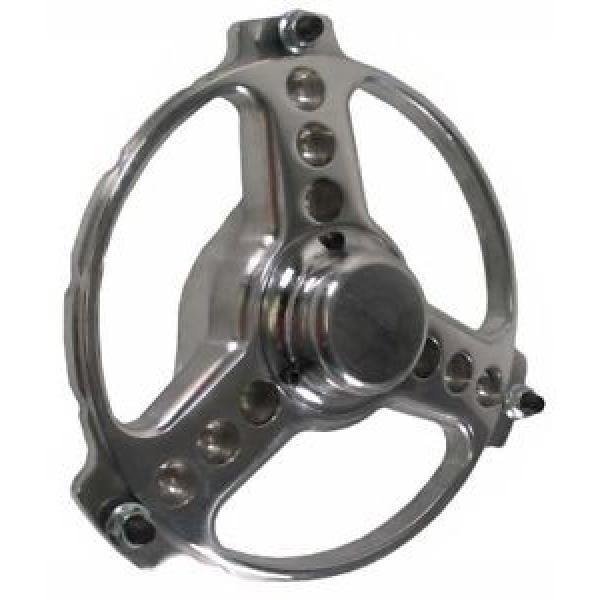 KEIZER POLISHED ALUMINUM SPRINT CAR HUB W/BEARINGS,3 SPOKE,3 LUG #1 image