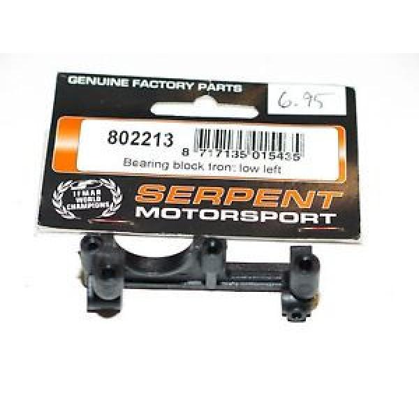 S977-0114 serpent 710 on-road car Serpent Bearing Block front low left 802213 #1 image