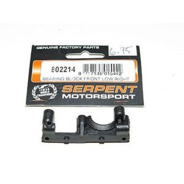 S977-0128 serpent 710 on-road car (#802214) Bearing Block Front Low Right #1 image