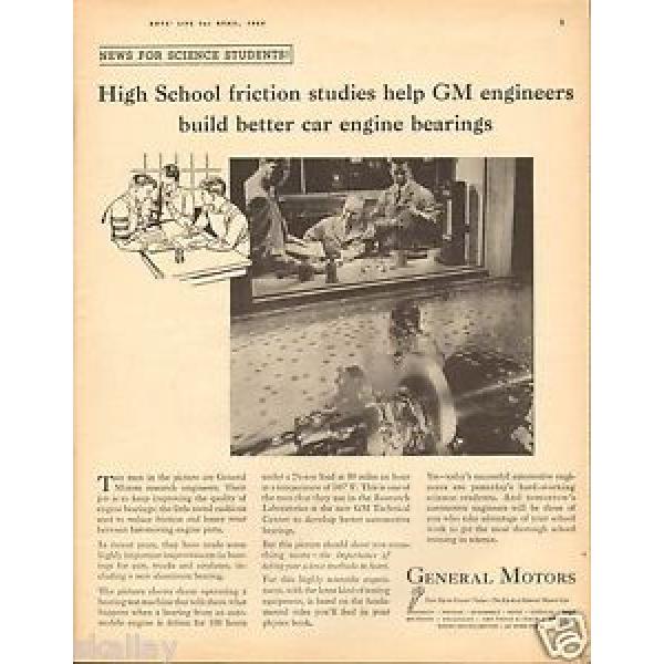 1954 LARGE Print Ad of General Motors GM Research Labs Bearing Test Machine #1 image