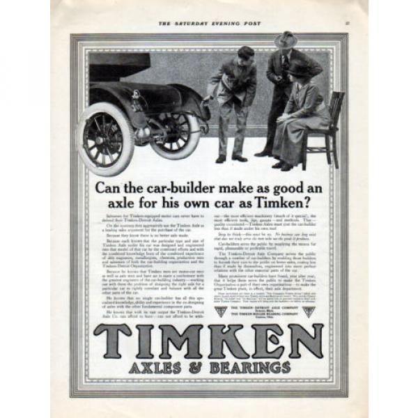 1914  Timken Axles &amp; Bearings Ad --Buy Timken Equipped Cars Only---j647 #1 image