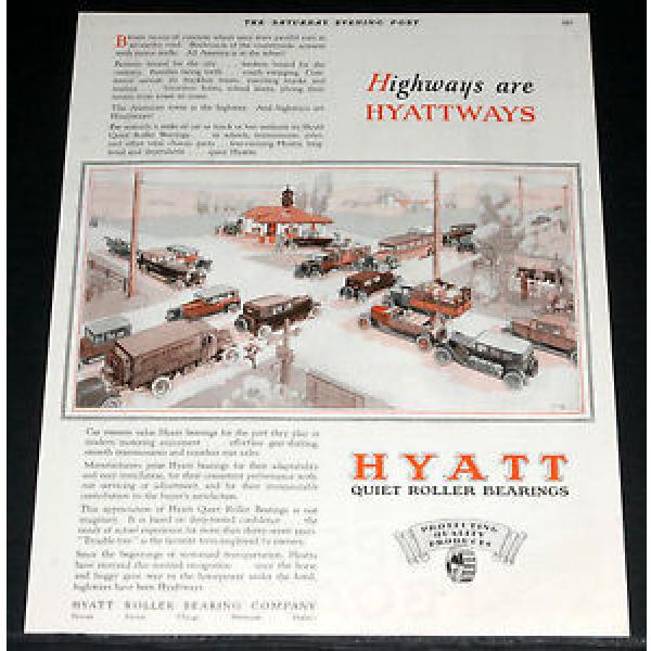 1929 OLD MAGAZINE PRINT AD, HYATT ROLLER BEARINGS, JEWETT MOTOR TRAFFIC ART! #1 image