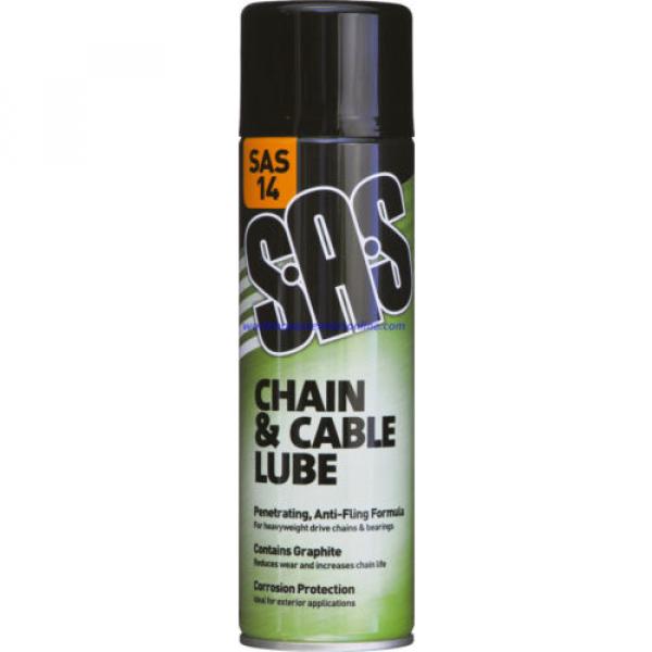 Chain Cable Spray Lube Bearing Bike Motorcycle Car Forklift with Graphite SAS14 #2 image