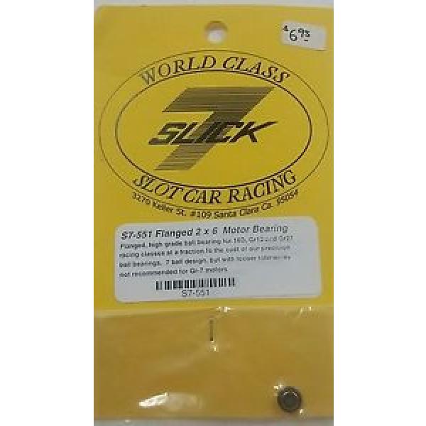 1/24 Scale Slot Car Slick 7 S7-551 - Flanged 2 x 6 Motor Bearing - $6.95 EA #1 image