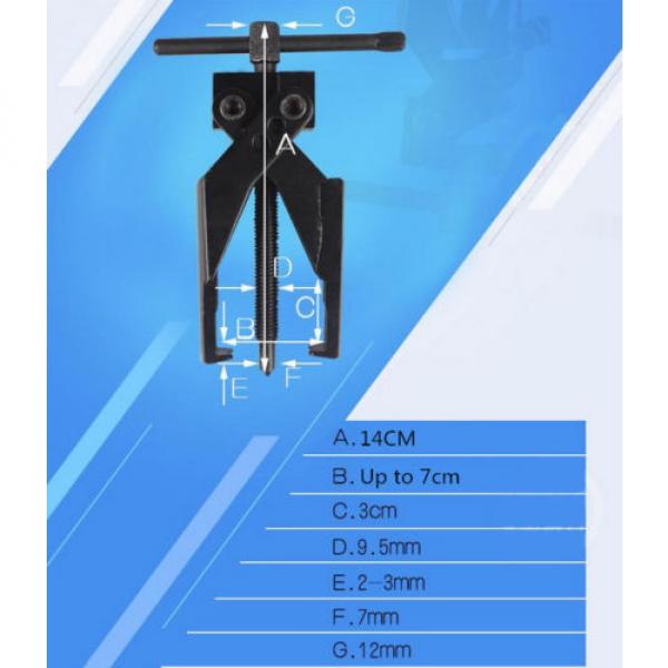 2Jaws Cross-Legged Vanadium chromium steel Gear Bearing Puller Tools Up to 70MM #5 image