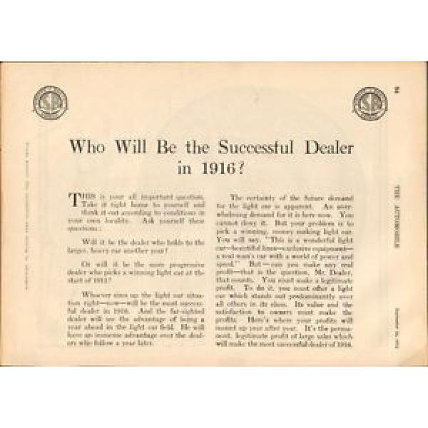 1915 Scripps Booth Motor Car Detroit MI Auto Ad Gurney Ball Bearing mc4093 #1 image