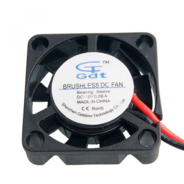 RC Model Car Bearing Sleeve Brushless DC Fan Cooling DC 12V 0.08A 25*25*7mm 2P #3 image