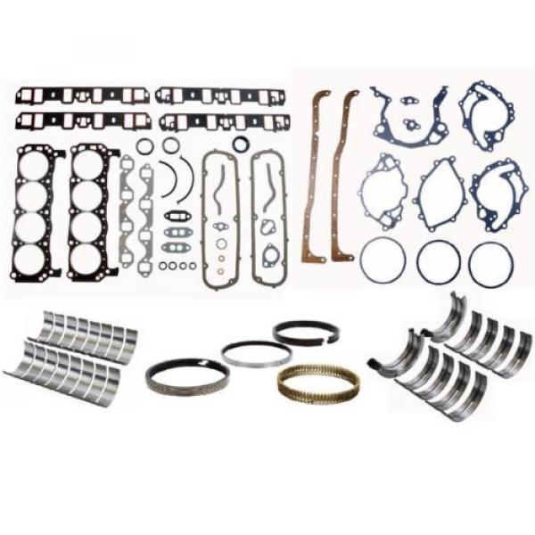 1969-1988 FORD CAR 351W WINDSOR 5.8L REBUILD REMAIN KIT RINGS GASKETS BEARINGS #2 image