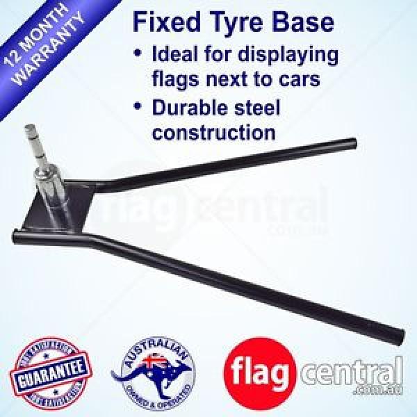 Fixed Tyre Base Steel Outdoor Flag Double Ball Bearing Banner Car Dealerships #1 image