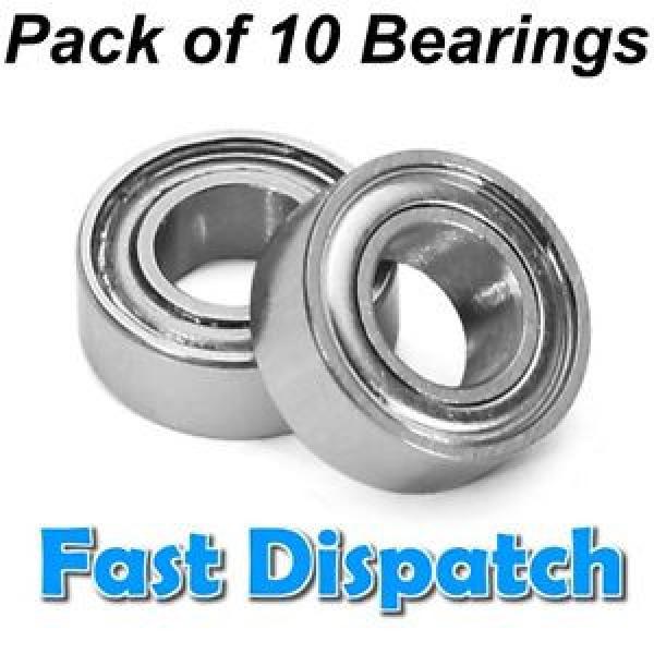 10 x 1150 Steel Ball Race Bearings for RC Car Truck Buggy - Fits Tamiya Wheels #1 image