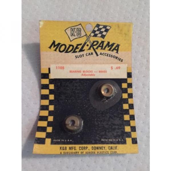 NOS Slot Car K&amp;B Model Rama Pit Stop 1105 Bearing Blocks - Brass Ajustable #1 image