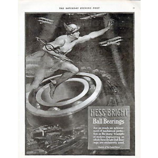 1918 Hess-Bright Ball Bearings car ad assessory ad --/134 #1 image