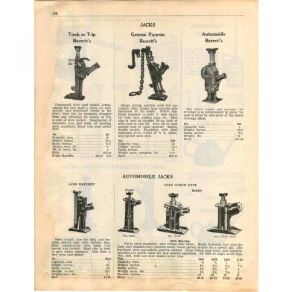 1936 ADVERTISEMENT Simplex Ball Bearing Screw Barrett Jacks Ajax Car Auto #2 image