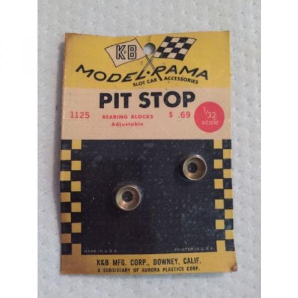 NOS Slot Car K&amp;B Model Rama Pit Stop 1125 Bearing Blocks FREE SHIPPING #1 image