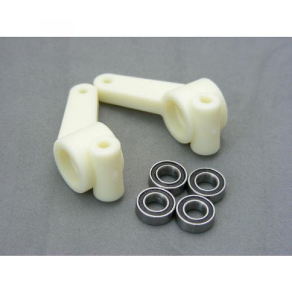 Team Associated 6002 RC10 Worlds Car Rear Knuckle Uprights w Wheel Ball Bearings #1 image