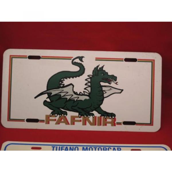 Vintage Lot of 2 New Britain License Plate Car Dealership and Fafnir Bearing #2 image