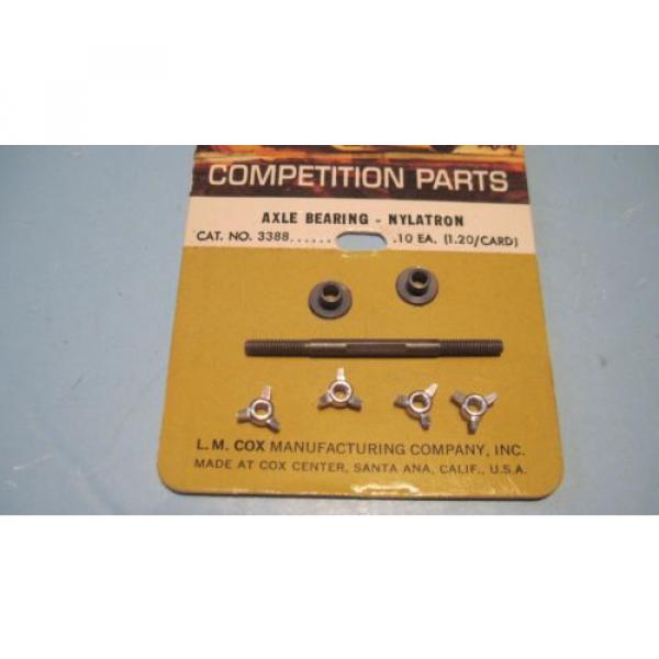 1/24 cox slot car 1/32 unused axle bearings , 4 knock offs &amp; 1 axle #2 image