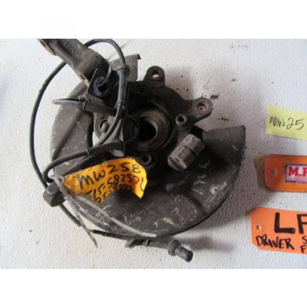 90-98 SAAB 9000 DRIVER LEFT FRONT SPINDLE KNUCKLE WHEEL BEARING HUB ABS WIRE CAR #2 image