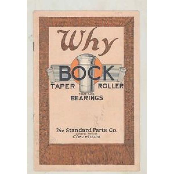 1920 ? Bock Standard Parts Automobile Taper Roller Bearings Brochure wv1433 #1 image