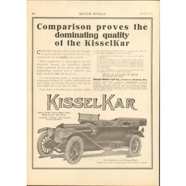 1914 Kissel Kar 30 Hartford WI Auto Ad Hyatt Roller Bearing Co ma7304 #1 image