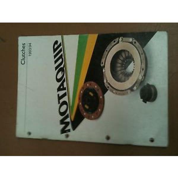 Clutch catalogue Motaquip 1993/94 78 pages car bearing plate cover kit x-ref. #1 image