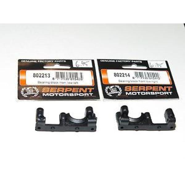 S977-1127 serpent 710 on-road car Bearing Block front low left / right bulkheads #1 image