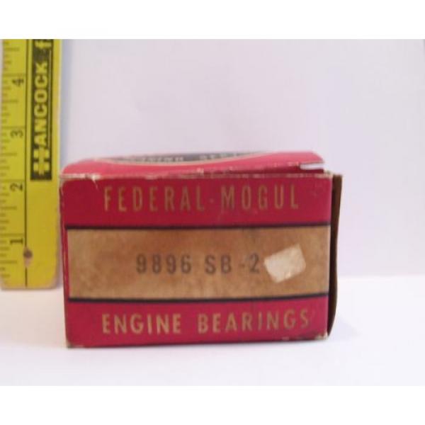 VINTAGE FEDERAL MOGAL ENGINE BEARINGS WITH BOX CAR PART 9896 SB 2 #2 image