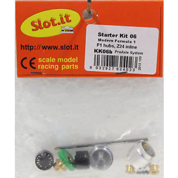 SLOT IT SIKK06B AXLE KIT-GEAR,WHEELS,BEARINGS,3/32 AXLE NEW 1/32 SLOT CAR PART #1 image